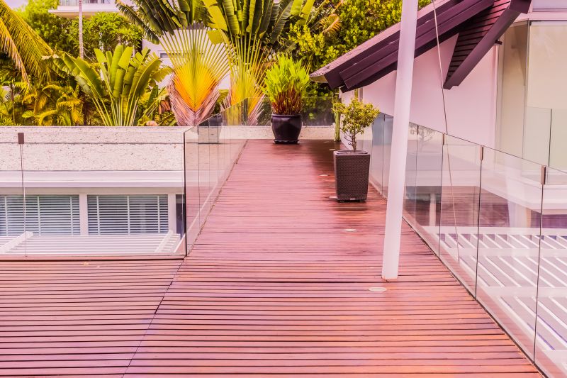Modern Deck with Glass Railing